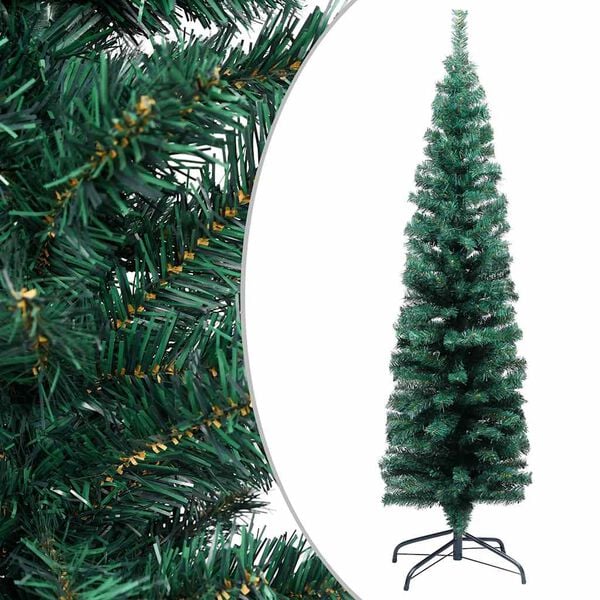 vidaXL Artificial Christmas Tree Green PVC 47.2 in height