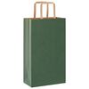 vidaXL Paper Bags 50 pcs with Handles Green 21x11x36 cm