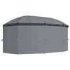 vidaXL Gazebo with Curtains 204.7"x137.4"x100.4" Anthracite