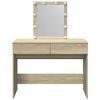 vidaXL Dressing Table Sonoma Oak Engineered Wood Medium Dressing Table