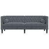 vidaXL Chesterfield Sofa Dark Grey