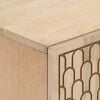 vidaXL Side Cabinet Bleached natural Solid mango wood, engineered wood