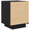 vidaXL Bedside Cabinet 2 pcs Black Oak 17.72 x 15.75 x 21.65 in