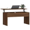 vidaXL Coffee Table Brown Oak Engineered Wood Medium Hidden Compartments