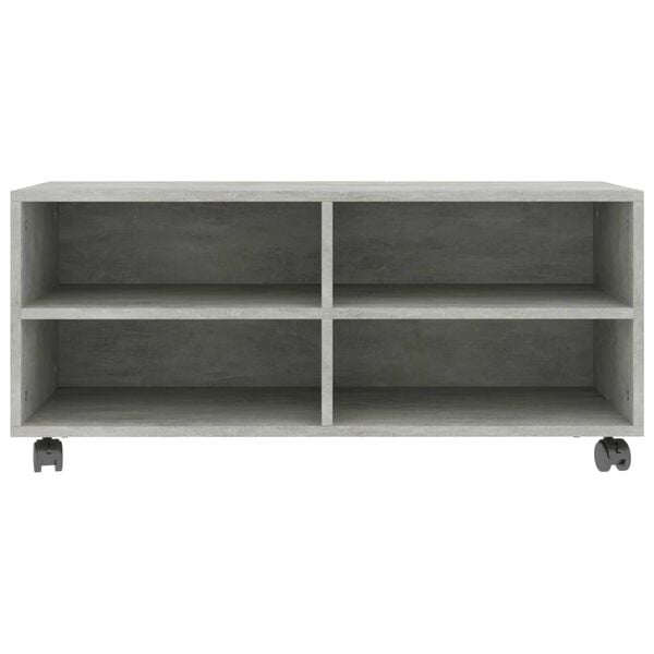 vidaXL TV Cabinet Concrete grey Engineered wood Medium TV Cabinet