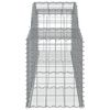 vidaXL Gabion Basket Set of 2 Silver Galvanized iron