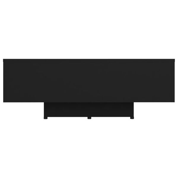 vidaXL Couch Table Black Engineered wood 33.5x21.7x12.2 in Durable