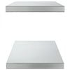 vidaXL Wall Shelf Silver Stainless Steel 29.5 x 11.8 x 1.2 in