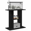 vidaXL Aquarium Stand Black Oak Engineered wood 23.6 in Aquarium Stand