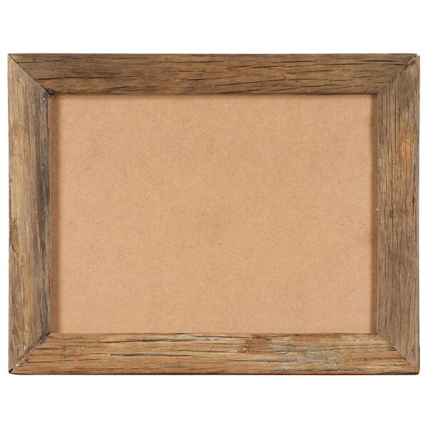 vidaXL Photo Frames 2 pcs 13.4"x15.7" Solid Reclaimed Wood and Glass