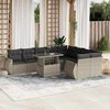 vidaXL Garden Sofa Set Light Grey, Anthracite