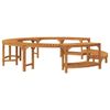 vidaXL Hot Tub Surround Brown &Oslash;108.27 x 21.85 in Solid Acacia Wood