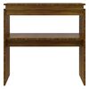 vidaXL Console Table Brown Oak Engineered Wood Medium Console Table