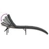 vidaXL Sun Lounger Grey