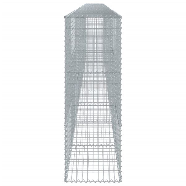 vidaXL Gabion Basket Silver Galvanized Iron Large Heavy Weight Endurance