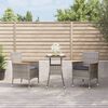 vidaXL Garden Bistro Set Grey
