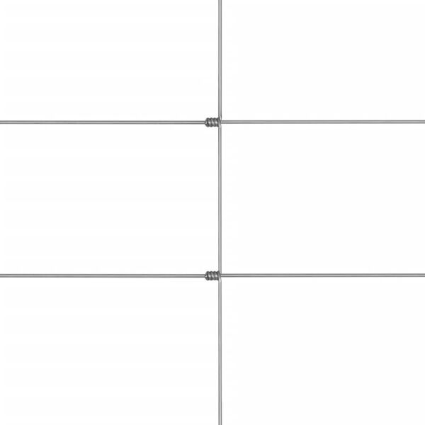 vidaXL Patio Fence Galvanised Steel 164.0x4.9' Silver