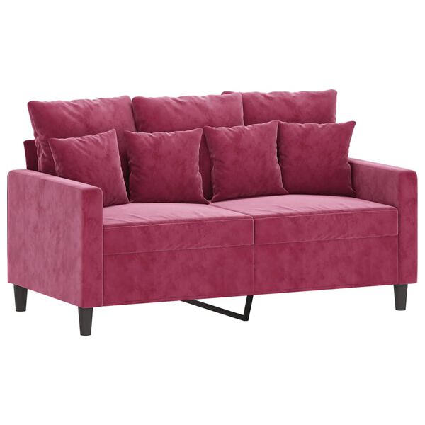 vidaXL Sofa Set Wine Red