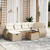 vidaXL Garden Sofa Set Beige