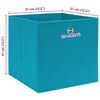 vidaXL Storage Box Set of 4 Baby Blue Non-woven fabric (100% polyester)