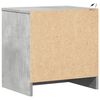 vidaXL Bedside Cabinet Set of 2 Concrete grey Engineered wood Medium