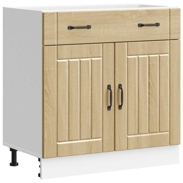 vidaXL Kitchen Base Cabinet Sonoma Oak Engineered Wood Medium