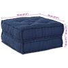 vidaXL Modular Sofa Indigo 27.56 x 27.56 x 14.17 in Fabric