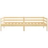 vidaXL Day Bed Natural Pine Solid Pinewood Single