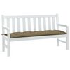 vidaXL Garden Bench Cushion Melange Taupe 100% polyester