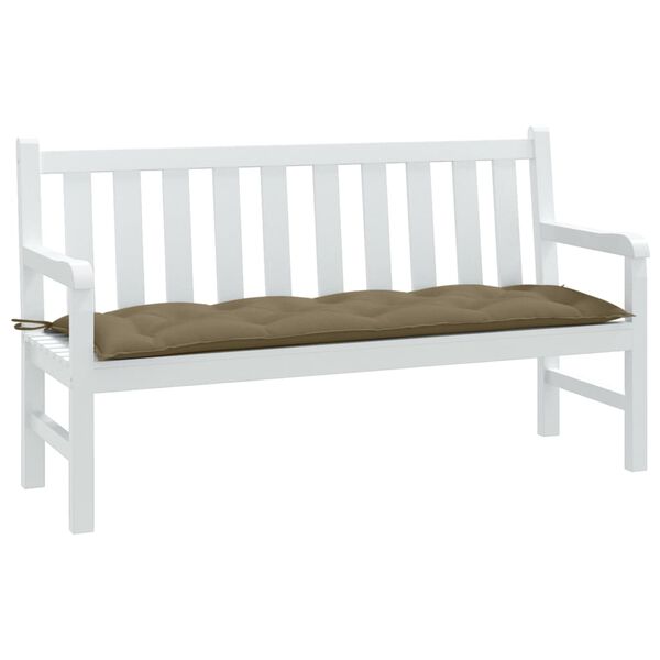 vidaXL Garden Bench Cushion Melange Taupe 100% polyester