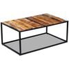 vidaXL Coffee Table Multicolor Reclaimed Wood Medium Durable