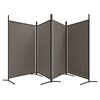 vidaXL 4-Panel Room Divider Anthracite 136.2"x70.9" Fabric