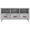 vidaXL TV Cabinet Concrete Grey Engineered Wood, Iron Medium TV Cabinet