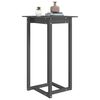 vidaXL Bar Table Grey Solid pine wood 23.6 in x 23.6 in x 43.3 in