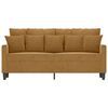 vidaXL 2-Seater Sofa Brown Velvet, Metal, Textilene, Foam Medium