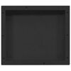 vidaXL Shower Niche Matt Black 16.1"x14.2"x3.9"