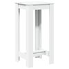 vidaXL Bar Table White Engineered wood Tall Durable Bar Table