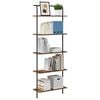 vidaXL Bookshelf Smoked oak 60 x 24 x 168 cm Engineered wood