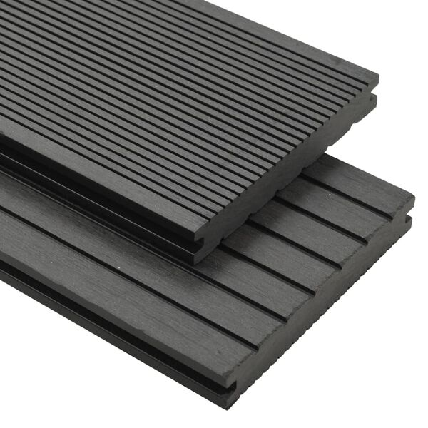vidaXL WPC Solid Decking Boards with Accessories 32.8 '² 7.2 ' Grey (5x45007)