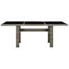 vidaXL Garden Table Brown and Black