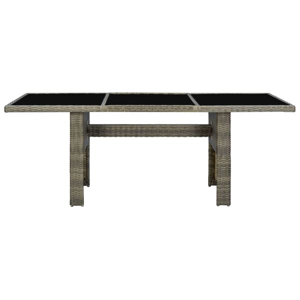 vidaXL Garden Table Brown and Black