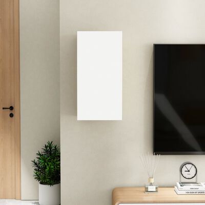 vidaXL TV Stand White 12"x11.8"x23.6" Engineered Wood