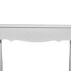 vidaXL Console Table White MDF and Pinewood Compact Stylish Design