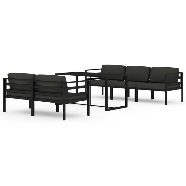 vidaXL Garden Lounge Set Anthracite