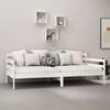 vidaXL Day Bed White Solid pine wood 35.4 x 78.7 in