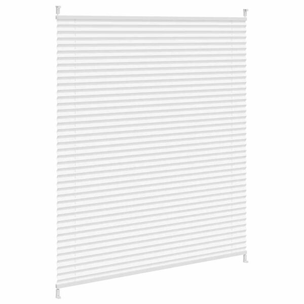 vidaXL Plisse Blind 43.3"x49.2" White Pleated Blind