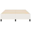 vidaXL Bed Frame Cream 55.1" x 78.7" Corduroy fabric