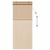 vidaXL Roller Blind with Curtains Manual Brown 31.50 x 86.61 in Bamboo