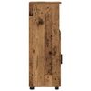 vidaXL Bathroom Cabinet with Storage Old Wood 11.81 x 13.78 x 37.40 in