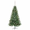 vidaXL Artificial Pre-lit Christmas Tree with Ball Set 70.9" Green
